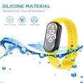 thumbnail image 3 of Instalación tipo prensa de silicona para correa de reloj para Xiaomi Mi Band 8 (Amarillo) Likrtyny Para estrenar, 3 of 9