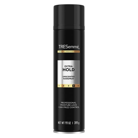Tresemme Extra Hold Unscented Hairspray for 24-Hour Frizz Control with Pro Lock Tech, 11 oz