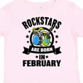 thumbnail image 4 of Inktastic Rockstars Are Born in February Birthday Boys or Girls Toddler T-Shirt, 4 of 5