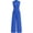 blue, variant on Womens Summer Jumpsuits Dressy Casual One Piece Outfits Sleeveless Mock Neck Wide Leg Pants Rompers with Pockets