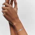 thumbnail image 2 of 1CT Moissanite Infinity Bracelet for Women, D Color VVS1 925 Sterling Silver Link Bracelet for Wife or Mom, Adjustable Chain, 2 of 6