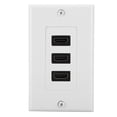 thumbnail image 2 of Enchufe de pared del adaptador del concentrador USB del zócalo del panel del vídeo de 3 puertos HDMI HD, 2 of 8