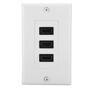 Spptty 3-port Video Panel Socket USB Hub Adapter Wall Socket, USB, Socket