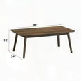 thumbnail image 5 of Solid Rubber Wood Coffee Table - Lamonte Contemporary, 5 of 6
