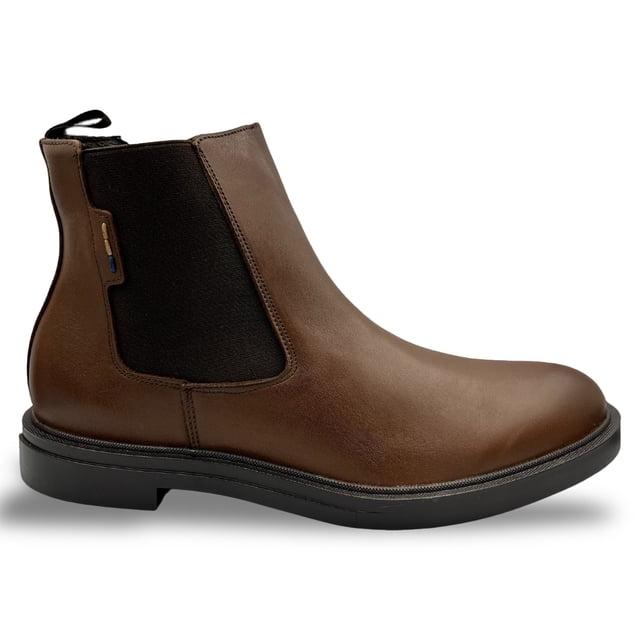 Botin Chelsea Caballero De Piel Vertical 6010 Color Nuez