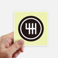 thumbnail image 1 of Easy Joystick Gear Adjustment Sticker Square Waterproof Stickers Wallpaper Car Decal, 1 of 1