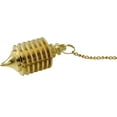 thumbnail image 3 of Myhealingworld 7 Ring Plate Cone Point Brass Metal Pendulum with Chain., 3 of 6