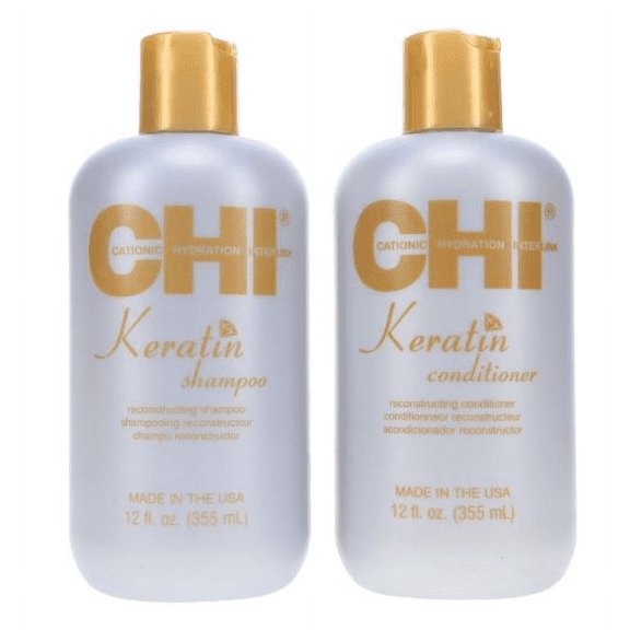 Keratin Reconstruction Shampoo and Conditioner Duo 12oz each (2 Pack)