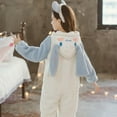 thumbnail image 4 of Sanrioed - Pelele de franela de invierno con diseño de Cinnamoroll de Anime para niños y niñas, mono para bebés, ropa para bebés, pijamas, monos para niños, regalo, 4 of 5