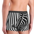 thumbnail image 6 of Cauagu Optical Zebra Illusion Print Boxer Briefs for Men,Comfortable Breathable Men's Underwear Moisture Wicking Underpants -XX-Large, 6 of 8