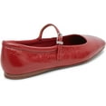 thumbnail image 3 of Dolce Vita Reyes Red Crinkle Patent Mary Jane Squared Toe Slip On Ballet Flats (Red Crinkle Patent, 9.5), 3 of 5