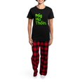 thumbnail image 4 of CafePress - POG MO THOIN Women's Dark Pajamas - Women's Short Sleeve Print T-Shirt and Pants Dark Cotton Pajama Set, 4 of 7