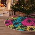 thumbnail image 5 of Sikiie Hawaii Palms Nativity Christmas Tree Skirt, Jesus Christian Winter Holiday Tree Mat Decoration(30-48IN)36", 5 of 6