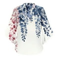 thumbnail image 5 of Neewe Long Sleeve Shirts for Women 2025 Fall Tops Floral Print Pleated Dressy Casual Blouses, 5 of 7
