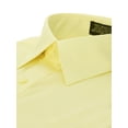 thumbnail image 2 of Marquis Men's Long Sleeve Slim Fit Solid Dress shirt -Banana-15.5 4-5, 2 of 3