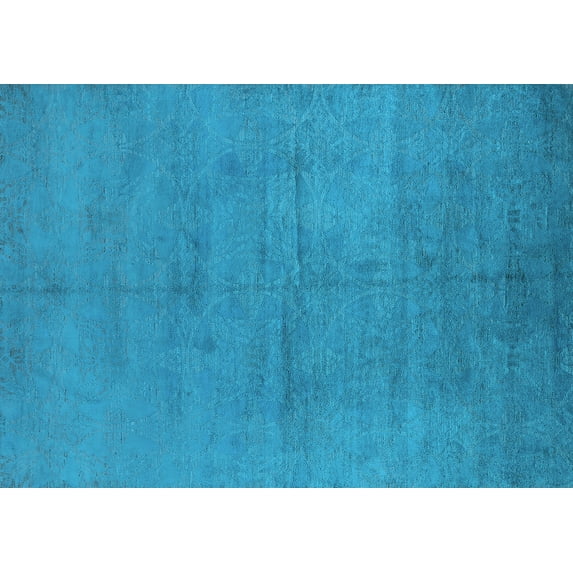 Ahgly Company Indoor Rectangle Oriental Light Blue Industrial Area Rugs, 5' x 8'