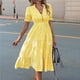 thumbnail image 2 of Vestido de Rayas Naranja L, 2 of 4