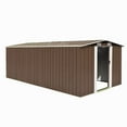 thumbnail image 6 of vidaXL Outdoor Storage Shed Garden Shed Metal Storage Backyard Patio Shed Gray, 6 of 8