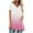 Pink, variant on Oversized Tshirts for Women Plus Size Loose Short Sleeve Gradation Tunics Tee Flowy V Neck Summer Casual Tops