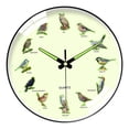 thumbnail image 4 of Reloj de pared redondo y silencioso de 8 pulgadas de diámetro, ideal para decorar paredes o como regalo. Perfecto para cafeterías. Marco negro, 4 of 9