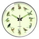 thumbnail image 4 of Reloj de pared redondo y silencioso de 8 pulgadas de diámetro, ideal para decorar paredes o como regalo. Perfecto para cafeterías. Marco negro, 4 of 9