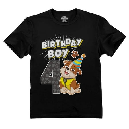 

Paw Patrol Four Birthday Shirt Paw Patrol 4 Year Birthday Shirt Boy