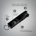 thumbnail image 4 of Pepper Spray with Safety Twist Top, 16 ft Range, 0.5 oz, Black Design Pepper Spray Keychain, Self Defense by Guard Dog Security, 4 of 7