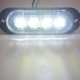 thumbnail image 2 of Luz LED de emergencia, luz de advertencia, luz de advertencia, luz estroboscópica de precaución, serie 4 piezas, para coche y camión, 12-24 V, color blanco, 2 of 5