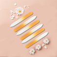 thumbnail image 6 of Unique Bargains Colorful Glass Multifunctional Nail File Small 6 Pcs Yellow, 6 of 6