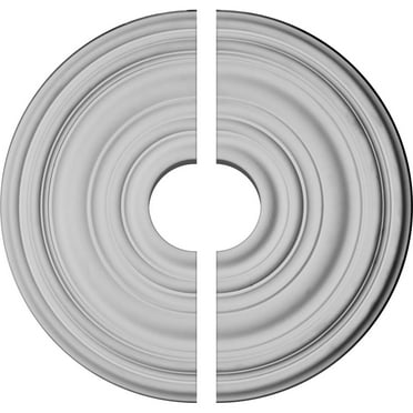 12 5/8"OD x 1"P Carton Ceiling Medallion, Two Piece (For Canopies up to 3 1/2")