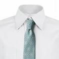 thumbnail image 3 of Necktie, Geometrical Floral Motif, 3.7", Pale Blue and Pearl, by Ambesonne, 3 of 4