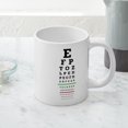 thumbnail image 5 of CafePress - Eye Chart Mugs - 20 Oz White Ceramic Mega Mug, 5 of 5