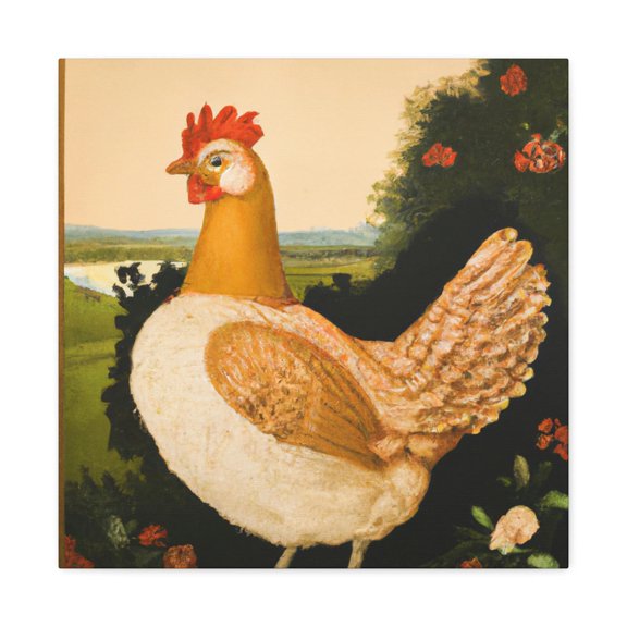 Hen in Grandeur - Canvas