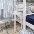 thumbnail image 3 of Plank+Beam Solid Wood Farmhouse Twin over Queen L-Shaped Bunk Bed with Desk, White Wash, 3 of 6