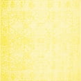thumbnail image 1 of Ahgly Company Machine Washable Indoor Square Solid Yellow Modern Area Rugs, 4' Square, 1 of 4