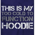 thumbnail image 2 of Too Cold Cute Winter Cuddle Unisex Plus Fleece Graphic Hoodie Brisco Brands 5X, 2 of 5