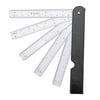 Unique Bargains Plastic Paper7.8" Scale Ruler Educational Students Stationery Measuring Tool White Black