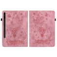 thumbnail image 2 of Dteck Folio Case for Samsung Galaxy Tab A9 2023,Multi-Angle Viewing Stand PU Leather Embossed Butterfly Design Shockproof Cover with Card Holder for Galaxy Tab A9 8.7 Inch SM-X110/X115/X117,Pink, 2 of 7