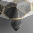thumbnail image 3 of Gray White Gold Marble Pattern Rectangle Tablecloth 60"x84",Waterproof Polyester Rectangle Table Cloth, Wipeable Spillproof Polyester Tablecloth for Dining, Camping, Indoor and Outdoor, 3 of 5