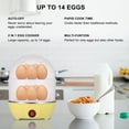 thumbnail image 5 of Wrea Egg Cooker,14 Egg Capacity Rapid Electric Egg Boiler Maker with Auto Shut Off Feature, Yellow, 5 of 8