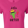 thumbnail image 4 of Inktastic Cinco De Mayo Let's Fiesta Cute Cactus with Sombrero Women's T-Shirt, 4 of 5