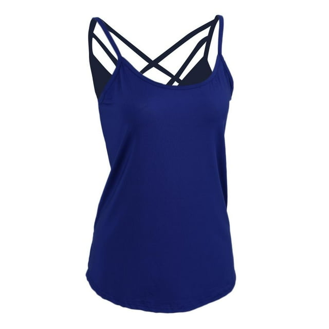 Elegante damas niñas Casual suelto mangas chaleco tiras liso espalda SG Hugo Strappy Vest Top