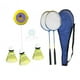 thumbnail image 2 of Entrenador de bádminton Colamx para interiores autopráctica 3 pelotas 2 raquetas amarillas, 2 of 8