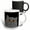 Multicolor, variant on 3drose, the Curious Cat Grey with Orange Eyes Black, 11oz Magic Transforming Mug