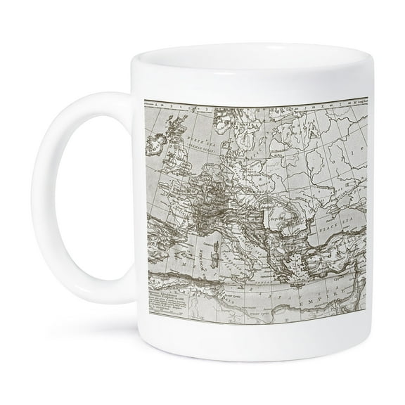 3dRose, Vintage Roman Empire Map, 11oz Mug