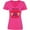 Hot Pink, variant on Inktastic That's My Awesome Granddaughter out There with Softballs Women's V-Neck T-Shirt