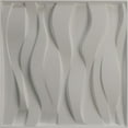 thumbnail image 5 of Ekena Millwork 19 5/8"W x 19 5/8"H Riverbank EnduraWall Decorative 3D Wall Panel, Universal Pearl Metallic Sea Mist (12-Pack for 32.04 Sq. Ft.), 5 of 6