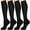 Black, variant on 4 Pairs-Compression Socks for Women&Men Circulation-Best Support for Nurses,Running,Athletic