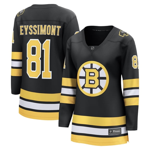 Women's Fanatics Michael Eyssimont Black Boston Bruins Home Breakaway Player Jersey