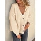 thumbnail image 4 of Suéter Cardigan PRETTYGARDEN para Mujer Otoño 2025 Beige XL, 4 of 7
